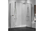 Kabina prysznicowa Walk-In Novellini Kaudra H+H Frame, 180x100cm, wersja prawa, z wieszakiem na ręcznik, profil biały mat