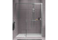 Kabina prysznicowa Walk-In Novellini Kaudra H+H Frame, 180x100cm, wersja lewa, z półką, profil czarny mat