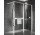 Ścianka prysznicowa Walk-In Novellini Kaudra HWZ2 Frame, 180x200cm, wersja prawa, z wieszakiem na ręcznik i półką, profil biały mat