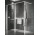 Ścianka prysznicowa Walk-In Novellini Kaudra HWZ2 Frame, 220x200cm, wersja lewa, z wieszakiem na ręcznik i półką, profil biały mat