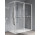 Ścianka prysznicowa Walk-In Novellini Kaudra HWL Frame, 140x200cm, wersja prawa, z 2 półkami, profil czarny mat