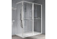 Ścianka prysznicowa Walk-In Novellini Kaudra HWZ2 Frame, 180x200cm, wersja prawa, z wieszakiem na ręcznik i półką, profil biały mat