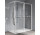 Ścianka prysznicowa Walk-In Novellini Kaudra HWL Frame, 220x200cm, wersja prawa, z 2 półkami, profil biały mat