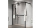 Ścianka prysznicowa Walk-In Novellini Kaudra HWL Frame, 220x200cm, wersja prawa, z 2 półkami, profil biały mat