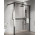 Ścianka prysznicowa Walk-In Novellini Kaudra HWS, 110x200cm, wersja prawa, z wieszakiem na ręcznik, profil biały mat