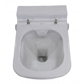 Miska WC z funkcją prysznica TECEone, 54x40cm, bezkołnierzowa, biała