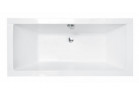 Wanna prostokątna Besco Quadro Slim, 155x70cm, akrylowa, biała