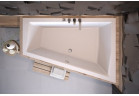 Wanna asymetryczna Besco Intima Duo Slim, 170x125cm, wersja prawa, akrylowa, biała