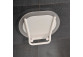 Siedzisko prysznicowe Ravak Ovo Chrome Clear, 41x37,5cm, składane, białe
