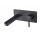 Bateria umywalkowa Besco Decco, podtynkowa, wylewka 180mm, czarny mat