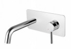 Bateria umywalkowa Besco Illusion, podtynkowa, wylewka 180mm, chrom