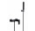Bateria wannowa Besco Varium / Modern, natynkowa, wylewka 172mm, zestaw natryskowy, czarny mat