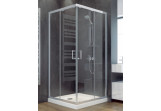 Kabina prysznicowa kwadratowa Besco Modern 185, 80x80cm, szkło przejrzyste, profil chrom