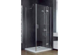 Kabina prysznicowa kwadratowa Besco Viva 195, 80x80cm, prawa, szkło przejrzyste, profil chrom