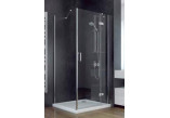 Kabina prysznicowa kwadratowa Besco Viva 195, 80x80cm, prawa, szkło przejrzyste, profil chrom