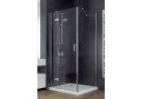 Kabina prysznicowa kwadratowa Besco Viva 195, 90x90cm, lewa, szkło przejrzyste, profil chrom