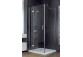 Kabina prysznicowa kwadratowa Besco Viva 195, 80x80cm, wejście narożne, szkło przejrzyste, profil chrom