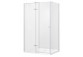 Kabina prysznicowa prostokątna Besco Viva 195, 120x90cm, prawa, szkło przejrzyste, profil chrom