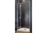 Drzwi prysznicowe do wnęki Besco Viva, 100x195cm, lewe, wahadłowe, szkło przejrzyste, profil chrom