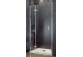 Kabina prysznicowa Walk In Besco Excea, 120x90cm, motyw kraty, profil czarny mat