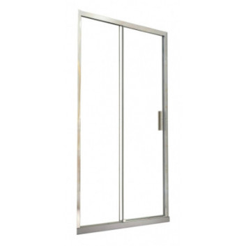 Drzwi prysznicowe do wnęki Besco Viva, 100x195cm, lewe, wahadłowe, szkło przejrzyste, profil chrom