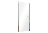 Drzwi prysznicowe do wnęki Besco Sinco, 90x195cm, wahadłowe, szkło przejrzyste, profil chrom