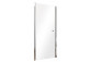 Drzwi prysznicowe do wnęki Besco Duo Slide, 140x195cm, przesuwne, szkło przejrzyste, profil chrom