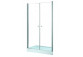 Drzwi prysznicowe do wnęki Besco Sinco, 80x195cm, wahadłowe, szkło przejrzyste, profil chrom