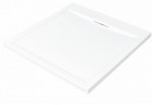 Brodzik kwadratowy Besco Axim Ultraslim, 80x80cm, akrylowy, biały
