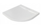 Brodzik półokrągły Besco Axim Ultraslim, 90x90cm, akrylowy, biały