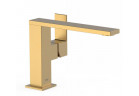 Bateria umywalkowa Tres Caudro Colors, stojąca, wysokość 150mm, wylewka 34x10mm, złoty matowy