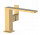 Bateria umywalkowa Tres Caudro Colors, stojąca, wysokość 150mm, wylewka 34x10mm, złoty matowy
