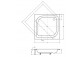 Brodzik kwadratowy Besco Igor, 80x80cm, głęboki, z siedziskiem, akrylowy, biały