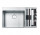 Zlewozmywak wbudowywany Franke Box Center BWX 220-54-27, akcesoria po prawej stronie, 86x51cm, stal szlachetna