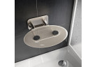 Siedzisko prysznicowe Ravak OVO-P II Clear, 41x35cm, składane, nierdzewny