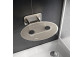 Siedzisko prysznicowe Ravak OVO-P Clear, 41x35cm, składane, czarne