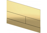 Przycisk spłukujący TECEsquare II, metalowy, powłoka PVD, złoty optyczny połysk