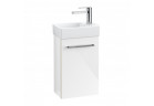 Szafka podumywalkowa Villeroy&Boch Avento, 34x20cm, zawiasy z prawej, Crystal White