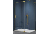 Drzwi prysznicowe Sanswiss Caudra CA13, prawe, 90cm, szkło przejrzyste, profil złoty