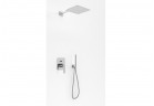 Podtynkowy zestaw prysznicowy Kohlman Experience, z deszczownicą kwadratową 30cm, chrom