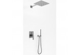 Podtynkowy zestaw prysznicowy Kohlman Experience Gray, z deszczownicą okrągłą 25cm, szczotkowany grafit