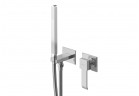 Bateria bidetowa Kohlman Axis, podtynkowa, 2-otworowa, chrom