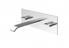 Bateria umywalkowa Kohlman Nexen-S, podtynkowa, 2-uchwytowa, wylewka 20cm, chrom