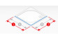 Kabina prostokątna Sanswiss TOP-LINE S TLS G+D, 100x80cm, dłuższa prawa strona, szkło przejrzyste, profil czarny