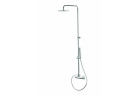 Kolumna natryskowa Vema Maira, natynkowa, z baterią,, 2 wyjścia wody, deszczownica okrągła slim 25cm, chrom