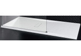 Brodzik prostokątny Novellini Custom Touch, 120x70cm, montaż na posadzce, wysokość 3,5cm, akryl, biały mat