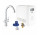 Zestaw Grohe Blue Professional, jednostka chłodząca z baterią w kształcie C, do wody gazowanej, obracana wylewka, chrom 