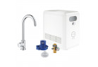 Zestaw Grohe Blue Professional, jednostka chłodząca z baterią Mono w kształcie C, do wody gazowanej, obracana wylewka, chrom 