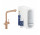 Zestaw startowy Grohe Blue Home, jednostka chłodząca z baterią w kształcie L, do wody gazowanej, obracana wylewka, brushed warm sunset