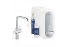 Zestaw startowy Grohe Blue Home, jednostka chłodząca z baterią w kształcie U, do wody gazowanej, obracana wylewka, chrom 